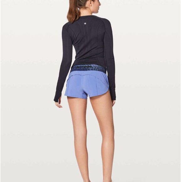 Women Size 12 Lululemon Speed Up 2.5 Active Lined Athletic Running Shorts - Picture 3 of 6